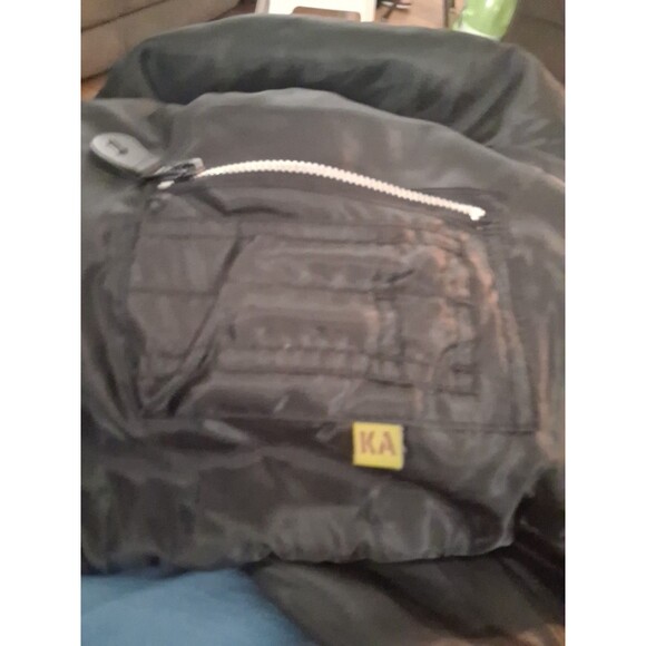 KNOX ARMORY Vintage Ma-1 Bomber Jacket Reversible Black Orange Size Large - Picture 7 of 7